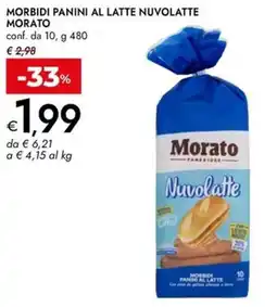 Bennet Morbidi panini al latte nuvolatte MORATO offerta