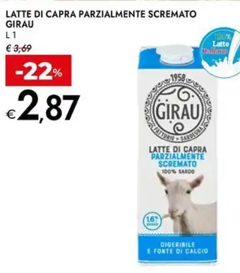 Bennet Latte di capra parzialmente scremato GIRAU offerta