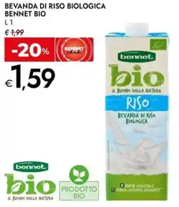 Bennet Bevanda di riso biologica BENNET BIO offerta