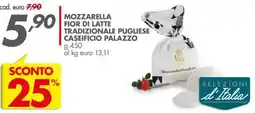Italmark Mozzarella fior di latte tradizionale pugliese caseificio PALAZZO offerta
