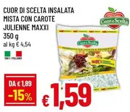 A&O Cuor di scelta insalata mista con carote julienne maxxi offerta