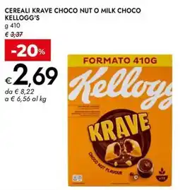 Bennet Cereali krave choco nut o milk choco KELLOGG'S offerta
