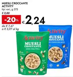 Bennet Muesli croccante ACTIVITY offerta