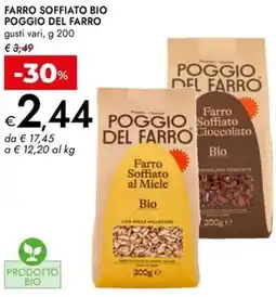 Bennet Farro soffiato bio POGGIO DEL FARRO offerta