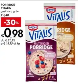 Bennet Porridge VITALIS offerta