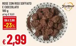 A&O Rose con riso soffiato e cioccolato offerta