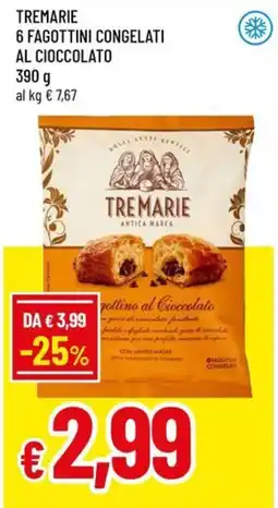 A&O Tremarie 6 fagottini congelati al cioccolato offerta