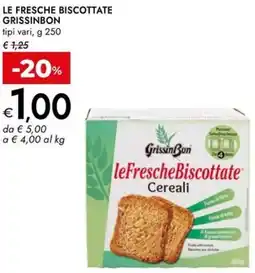 Bennet Le fresche biscottate GRISSINBON offerta