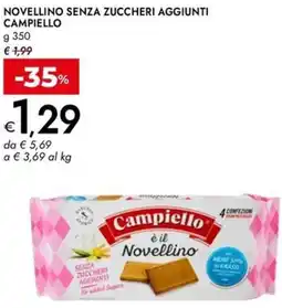 Bennet Novellino senza zuccheri aggiunti CAMPIELLO offerta