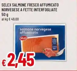 A&O Selex salmone fresco affumicato norvegese a fette interfogliate offerta