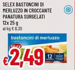 A&O Selex bastoncini di merluzzo in croccante panatura surgelati offerta