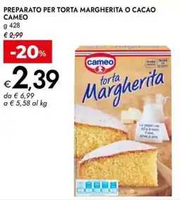 Bennet Preparato per torta margherita o cacao CAMEO offerta