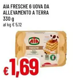 A&O Aia fresche 6 uova da allevamento a terra offerta