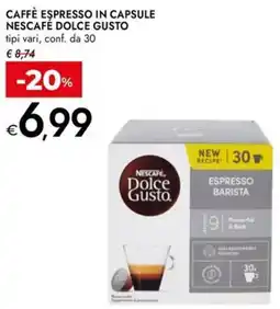 Bennet Caffè espresso in capsule NESCAFÉ DOLCE GUSTO offerta
