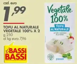 Italmark TOFU AL NATURALE VEGETALE 100% offerta