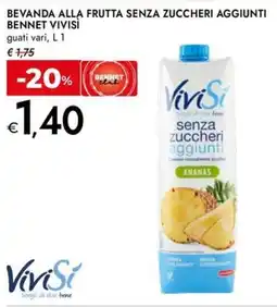 Bennet Bevanda alla frutta senza zuccheri aggiunti bennet VIVISÌ offerta