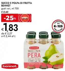 Bennet Succo e polpa di frutta BENNET offerta