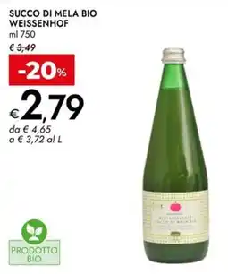Bennet Succo di mela bio WEISSENHOF offerta