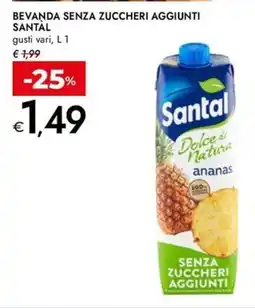 Bennet Bevanda senza zuccheri aggiunti SANTAL offerta