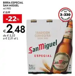 Bennet Birra especial SAN MIGUEL offerta
