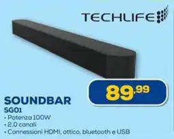 Euronics TECHLIFE SOUNDBAR SG01 offerta