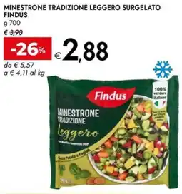 Bennet Minestrone tradizione leggero surgelato FINDUS offerta