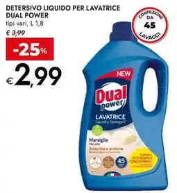 Bennet Detersivo liquido per lavatrice DUAL POWER offerta