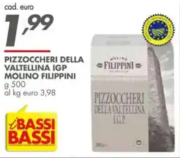 Italmark Pizzoccheri della valtellina igp molino FILIPPINI offerta