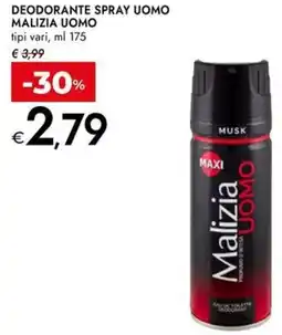 Bennet Deodorante spray uomo MALIZIA UOMO offerta