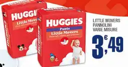 Splendidi e Splendenti Little movers pannolini varie misure offerta