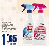 Splendidi e Splendenti Pulirapid anticalcare spray classico/aceto offerta