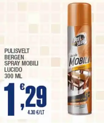 Splendidi e Splendenti Pulisvelt bergen spray mobili lucido offerta
