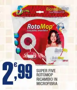 Splendidi e Splendenti Super five rotomop ricambio in microfibra offerta