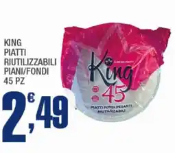 Splendidi e Splendenti King piatti riutilizzabili piani/fondi offerta