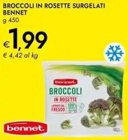 Bennet Broccoli in rosette surgelati BENNET offerta