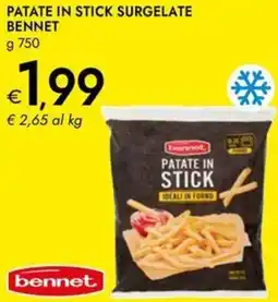 Bennet Patate in stick surgelate BENNET offerta