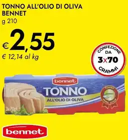 Bennet Tonno all'olio di oliva BENNET offerta
