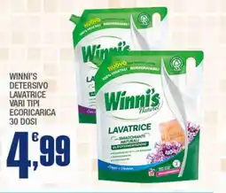 Splendidi e Splendenti Winni's detersivo lavatrice vari tipi ecoricarica 30 dosi offerta