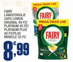 Splendidi e Splendenti Fairy lavastoviglie caps lemon offerta