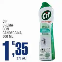 Splendidi e Splendenti Cif crema con candeggina offerta
