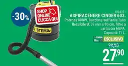 Cfadda Aspiracenere cinder 603 offerta