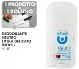 Italmark Deodorante neutro extra delicato INFASIL offerta