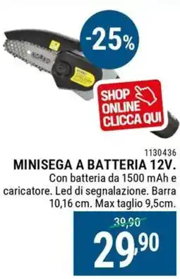 Cfadda Minisega a batteria 12V offerta