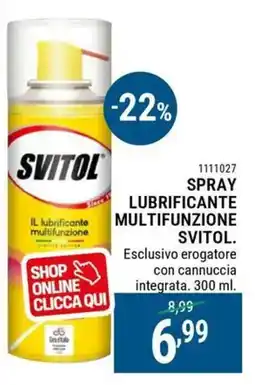 Cfadda Spray lubrificante multifunzione SVITOL offerta