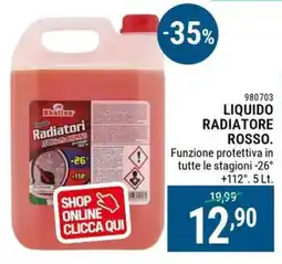 Cfadda Rhutten Liquido radiatore rosso offerta