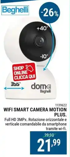 Cfadda Beghelli Wifi smart camera motion plus offerta