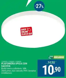 Cfadda Plafoniera spica con easyfix offerta