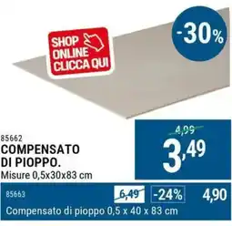 Cfadda Compensato di pioppo offerta