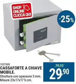 Cfadda Cassaforte a chiave mobile offerta