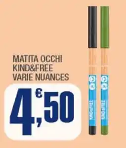 Splendidi e Splendenti Matita occhi kind&free varie nuances offerta